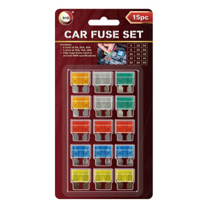 15pc Car Fuse Set