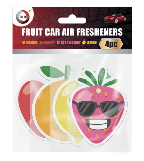 4Pk Fruit Car Air Fresheners