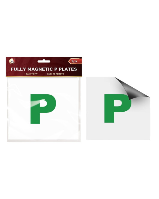 2pc Fully Magnetic P Plates