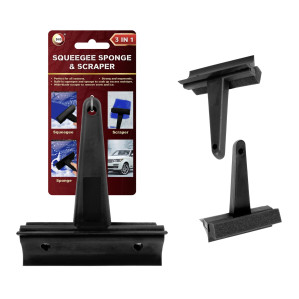 Squeegee Sponge &amp; Scraper 3-In-1