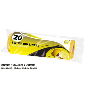 20pc Swing Bin Liners with Tie Handles