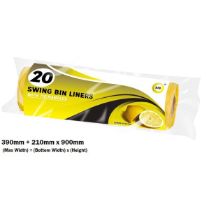 20pc Swing Bin Liners with Tie Handles