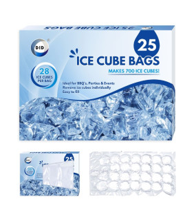 25Pk Ice Cube Bags