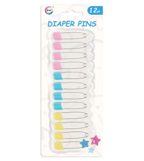 12pc Diaper Pins