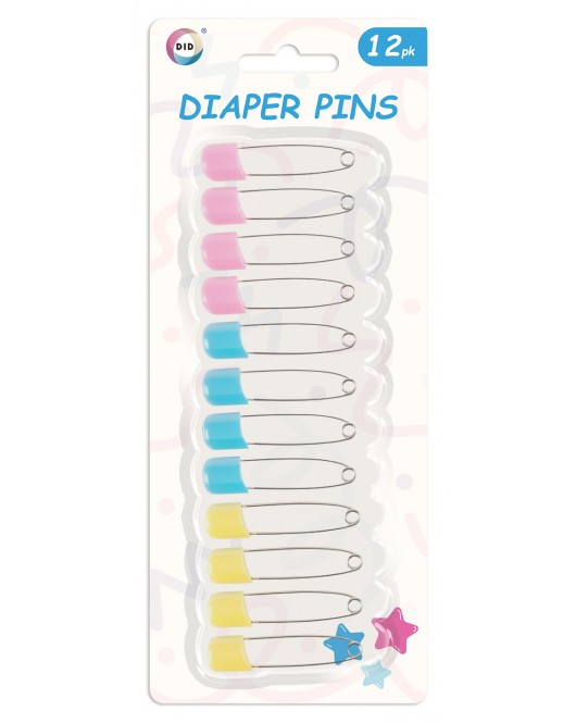 12pc Diaper Pins