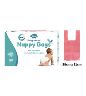 100Pk Fragranced Nappy Bags