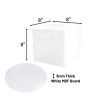 8" Round White Cake Board & Tall Box 8" Round White Cake Board & Tall Box