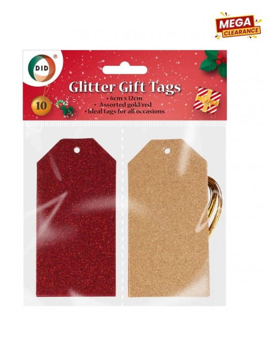 10 Glitter Gift Tags