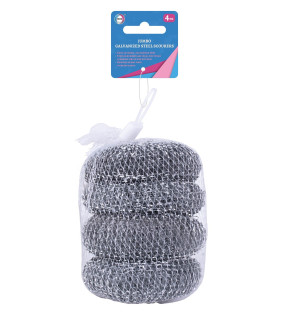 4pc Jumbo Galvanized Steel Scourers