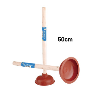 50cm Rubber Plunger with Wooden Handle