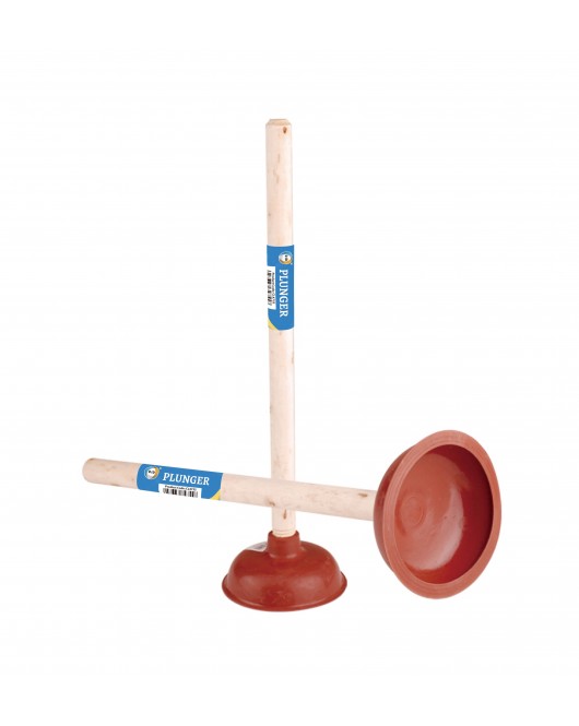 50cm Rubber Plunger with Wooden Handle
