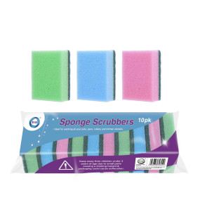 10pc Sponge Scrubbers