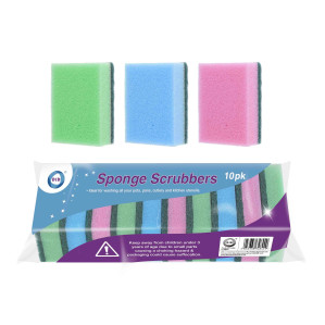 10pc Sponge Scrubbers
