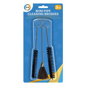 3pc Mini Pipe Cleaning Brushes
