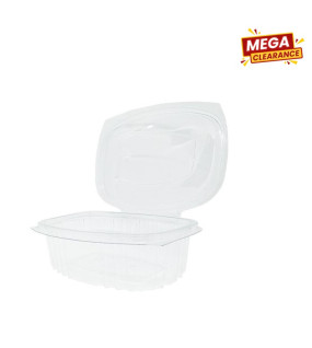 100pc Pet Minbar Transparent Hinged Lid Containers 80Cc 4G