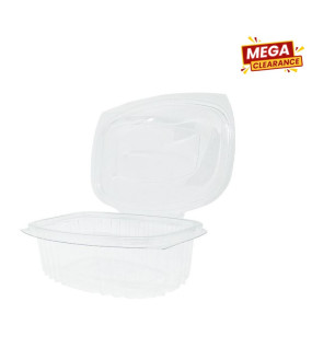 100pc Pet Minbar Transparent Hinged Lid Containers 100Cc 4.5G