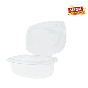 100pc Pet Minbar Transparent Hinged Lid Containers 100Cc 4.5G