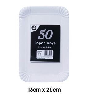 50pc 13cm x 20cm Paper Trays
