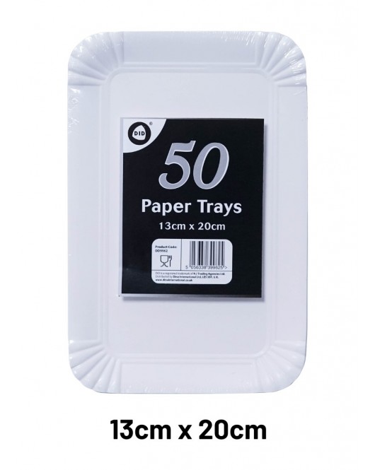 50pc 13cm x 20cm Paper Trays