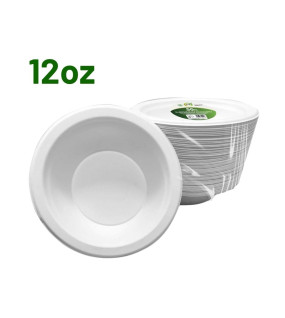 50pc 12oz Biodegradable Bagasse Bowls