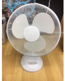 Oscillating 12Inch Desk Fan (White)