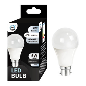 Day Light Led Bulb 5W A60/B22