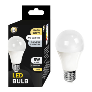 Warm White Led Bulb 5W A60/E27