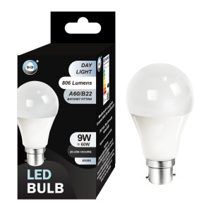 Day Light Led Bulb 9W A60/B22