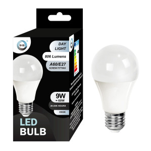 Day Light Led Bulb 9W A60/E27