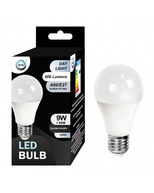 Day Light Led Bulb 9W A60/E27
