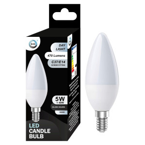 Day Light Led Candle Bulb 5W C37/E14
