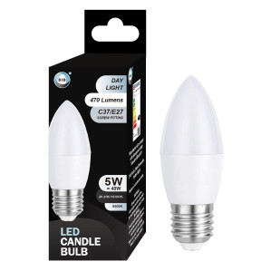 Day Light Led Candle Bulb 5W C37/E27