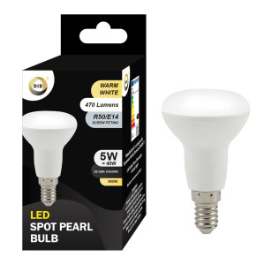 Warm White Led Spot Pearl Bulb 5W R50/E14