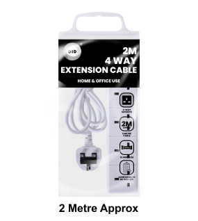 2m 4 Way Extension Cable