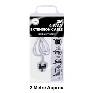 2m 4 Way Extension Cable