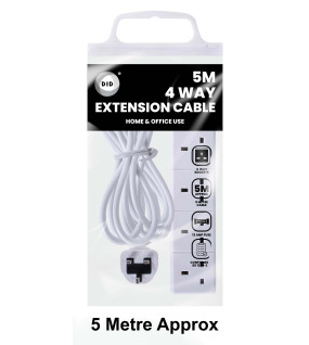 5m 4 Way Extension Cable