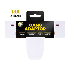 13A 3 Gang Adaptor