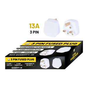 13A 3 Pin Fused Plug