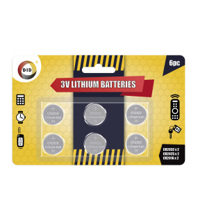 6pc 3V Lithium Batteries