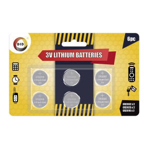 6pc 3V Lithium Batteries