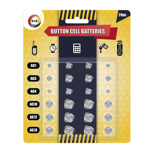 24pc Button Cell Batteries