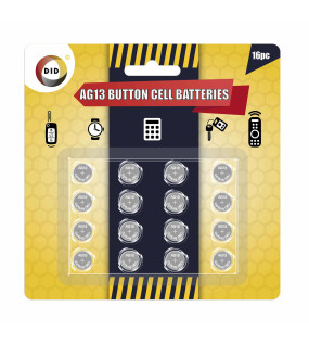 16pc Ag13 Button Cell Batteries