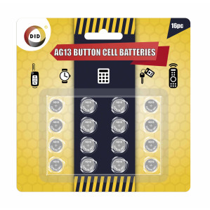 16pc Ag13 Button Cell Batteries