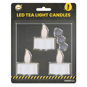 3pc Led Tealight Candles