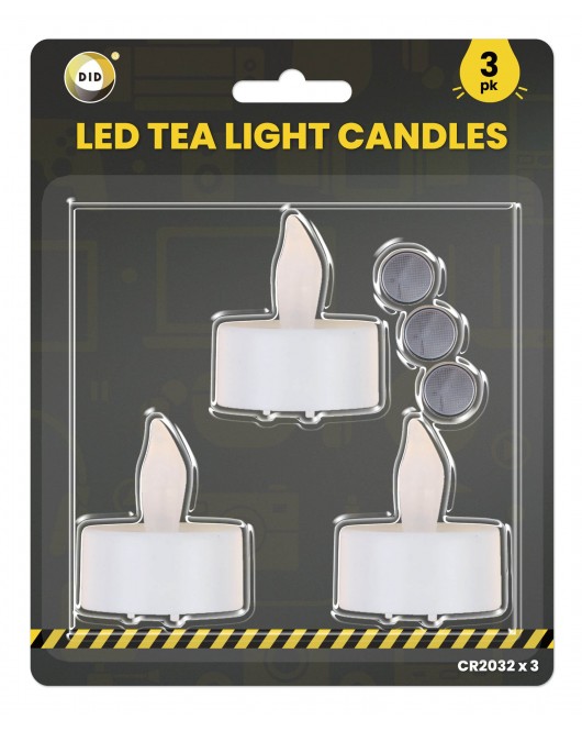 3pc Led Tealight Candles