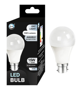 Day Light Led Bulb 15W A60/B22