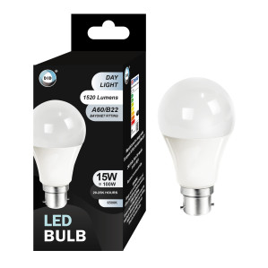 Day Light Led Bulb 15W A60/B22