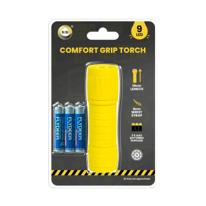 9 Led 10cm Torch with Batteries