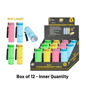 9 Led 9cm Phosphorescent Torch
