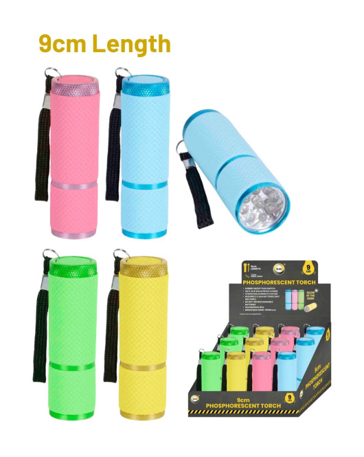 9 Led 9cm Phosphorescent Torch